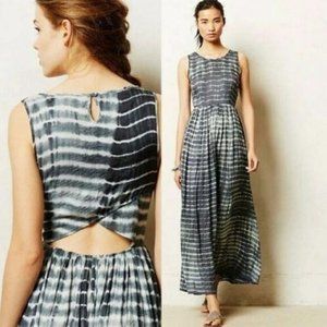 Anthropologie Neuw Shibori Maxi Dress